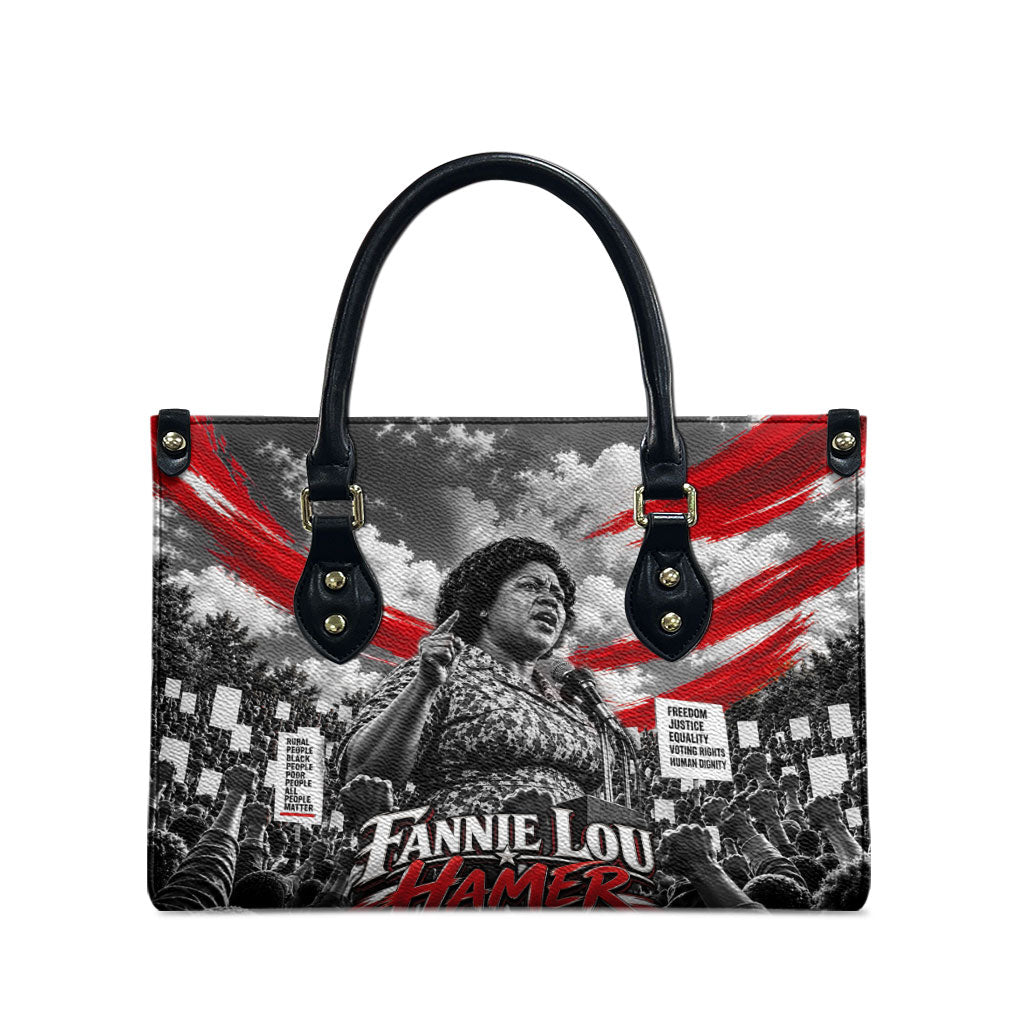 Fannie Lou Hamer Civil Rights Leather Bag Voting Rights Activist Tribute Art