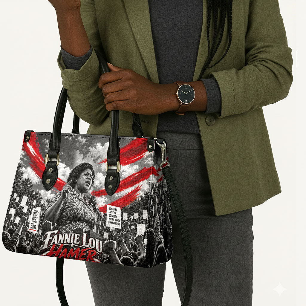 Fannie Lou Hamer Civil Rights Leather Bag Voting Rights Activist Tribute Art
