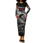 Fannie Lou Hamer Civil Rights Long Sleeve Bodycon Dress Voting Rights Activist Tribute Art