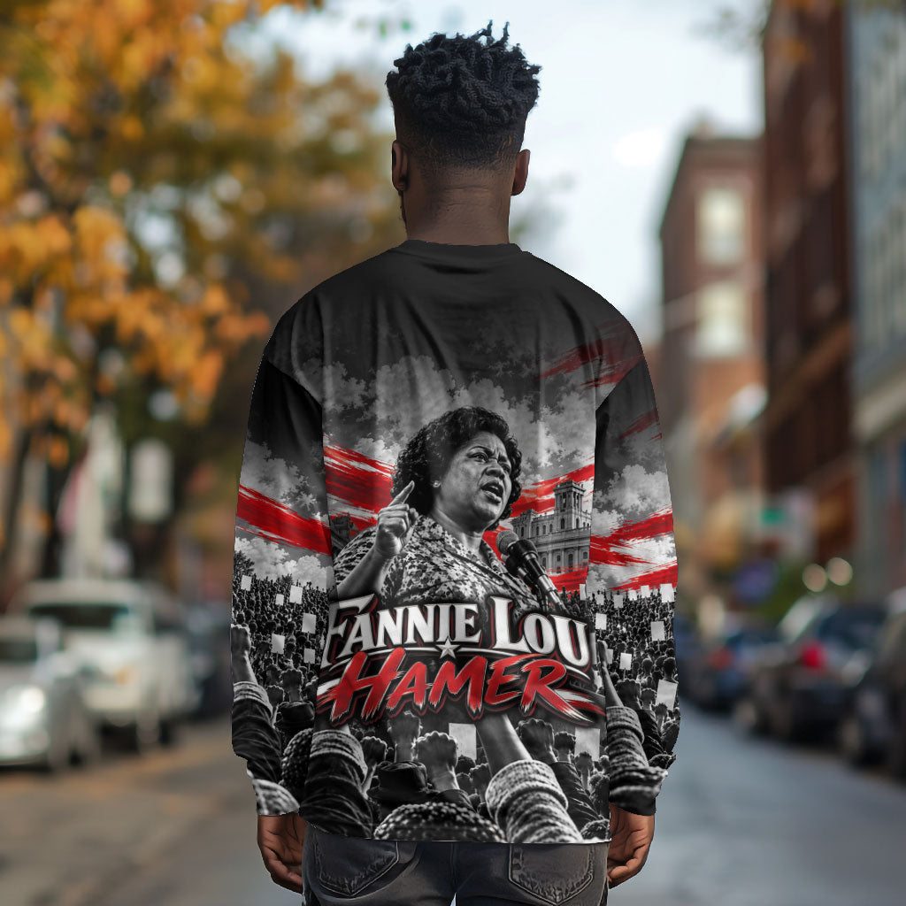Fannie Lou Hamer Civil Rights Long Sleeve Shirt Voting Rights Activist Tribute Art