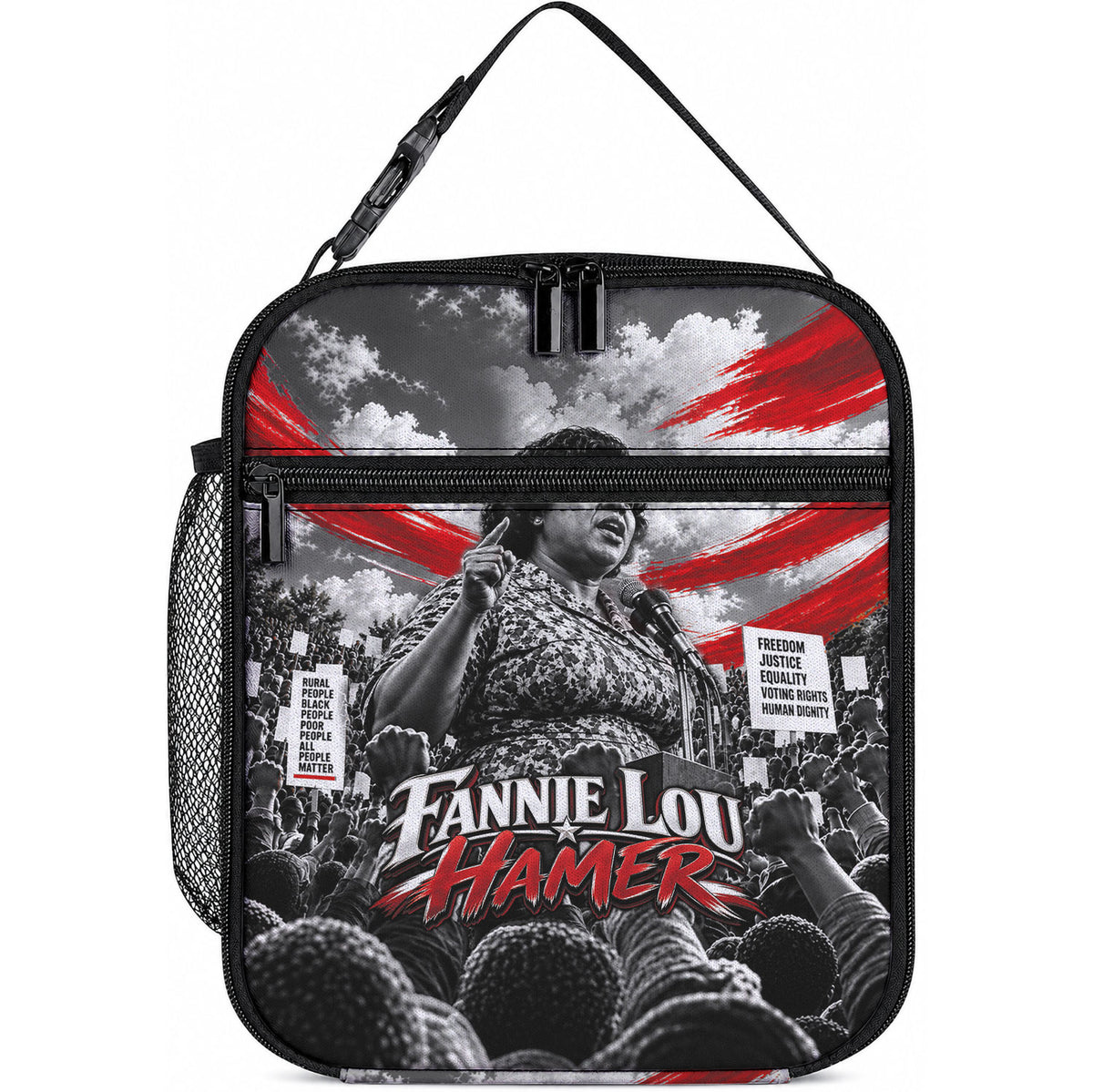 Fannie Lou Hamer Civil Rights Lunch Bag Voting Rights Activist Tribute Art