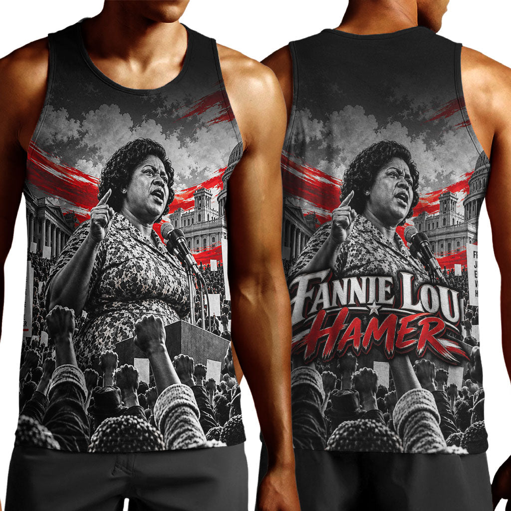 Fannie Lou Hamer Civil Rights Men Tank Top Voting Rights Activist Tribute Art