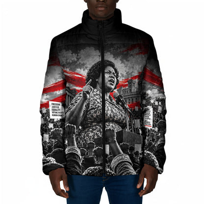 Fannie Lou Hamer Civil Rights Padded Jacket Voting Rights Activist Tribute Art