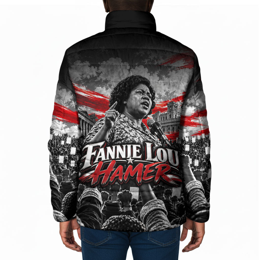 Fannie Lou Hamer Civil Rights Padded Jacket Voting Rights Activist Tribute Art