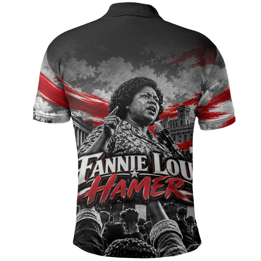 Fannie Lou Hamer Civil Rights Polo Shirt Voting Rights Activist Tribute Art