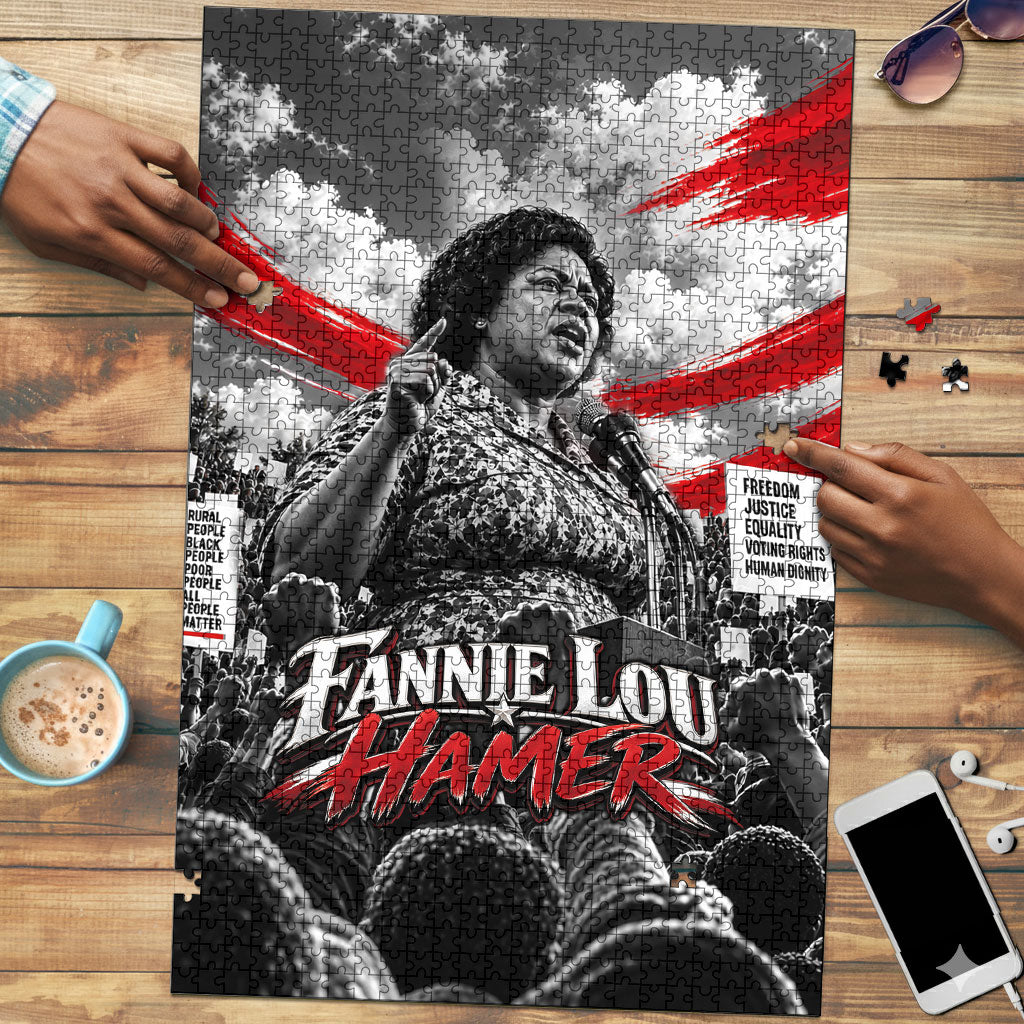 Fannie Lou Hamer Civil Rights Puzzle Voting Rights Activist Tribute Art