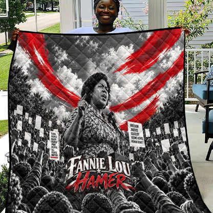 Fannie Lou Hamer Civil Rights Quilt Voting Rights Activist Tribute Art