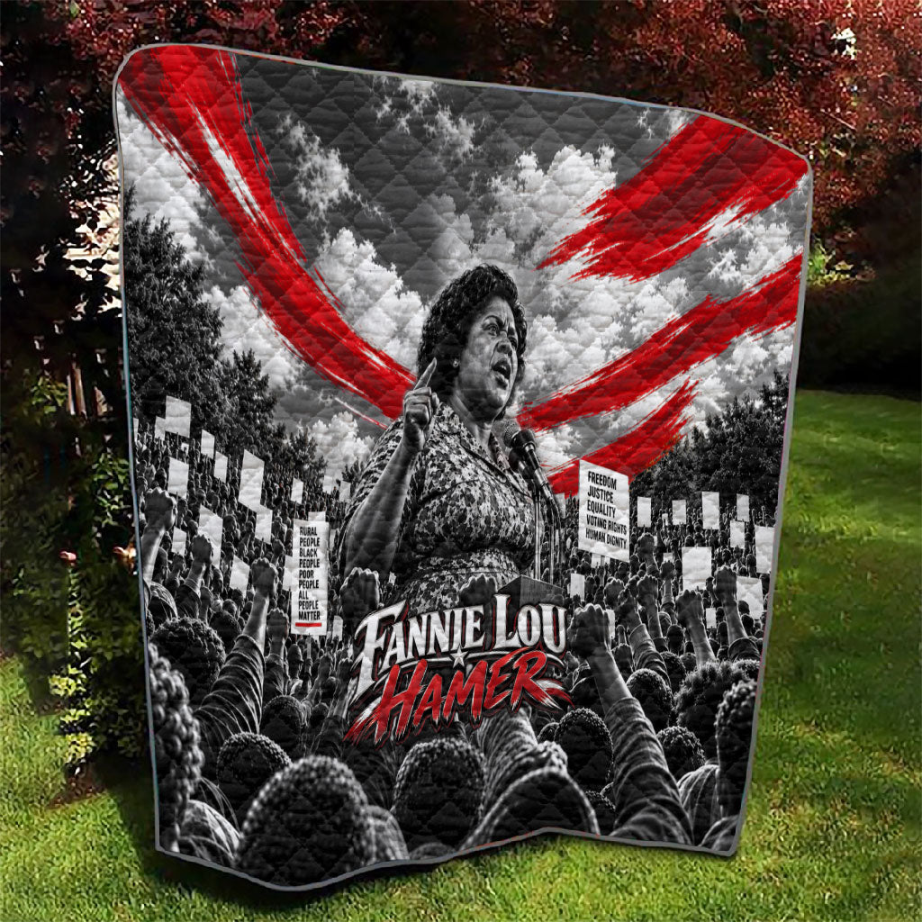 Fannie Lou Hamer Civil Rights Quilt Voting Rights Activist Tribute Art