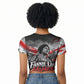 Fannie Lou Hamer Civil Rights Raglan Cropped T shirt Voting Rights Activist Tribute Art