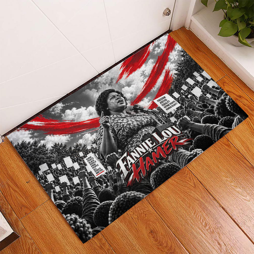 Fannie Lou Hamer Civil Rights Rubber Doormat Voting Rights Activist Tribute Art
