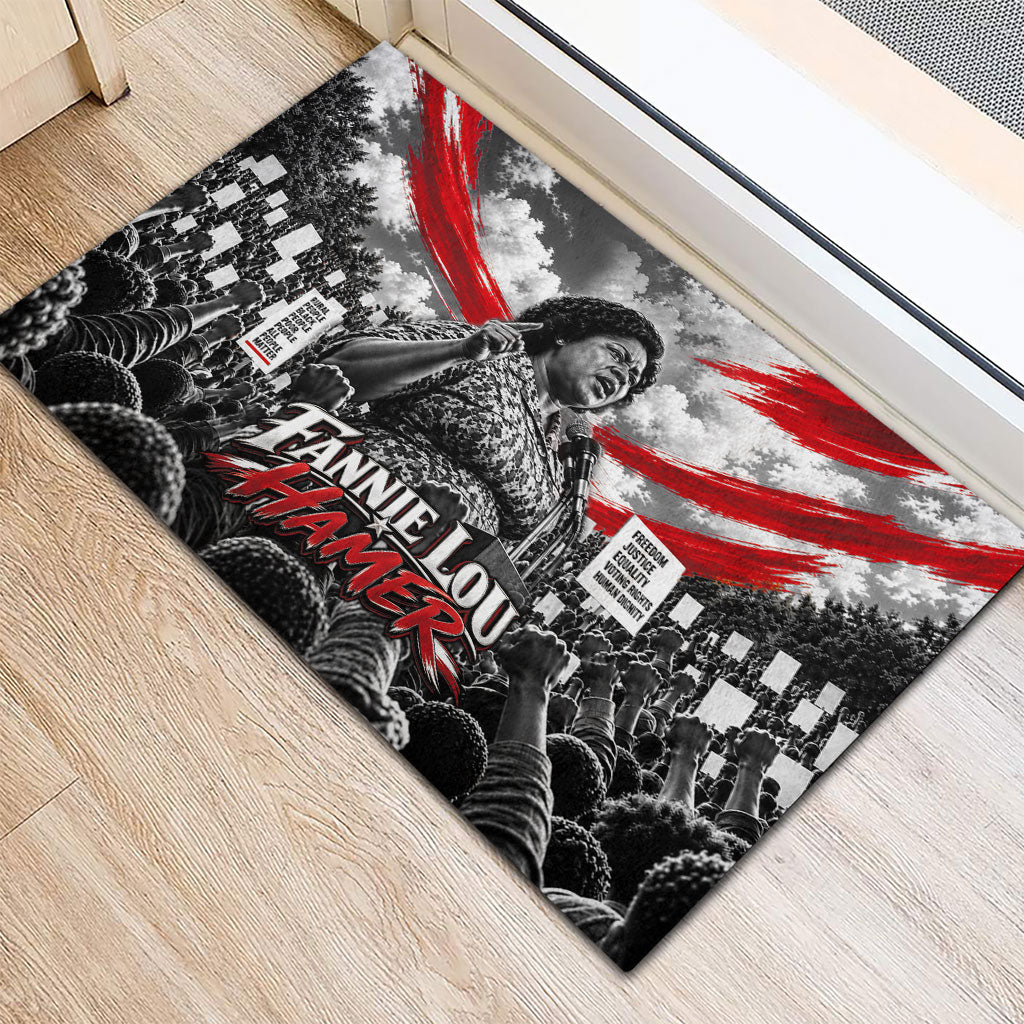 Fannie Lou Hamer Civil Rights Rubber Doormat Voting Rights Activist Tribute Art