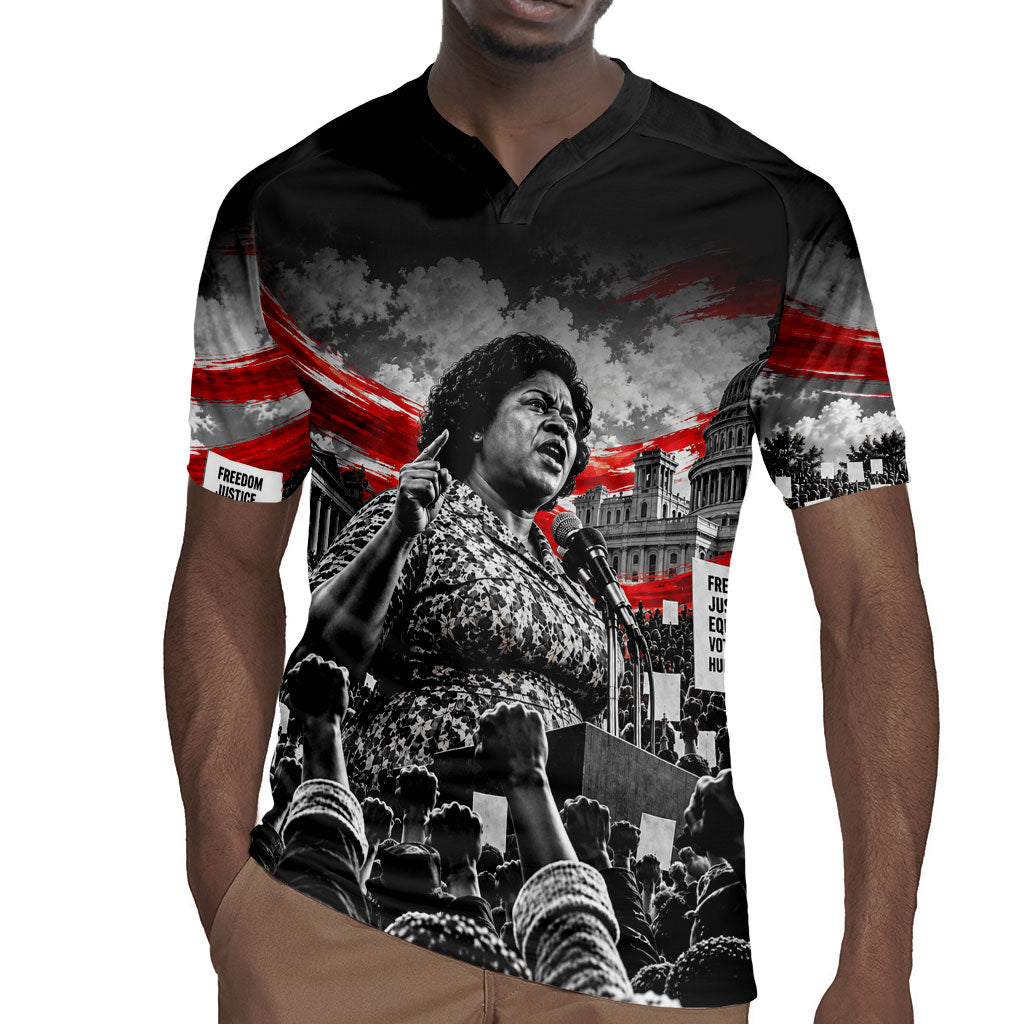 Fannie Lou Hamer Civil Rights Rugby Jersey Voting Rights Activist Tribute Art