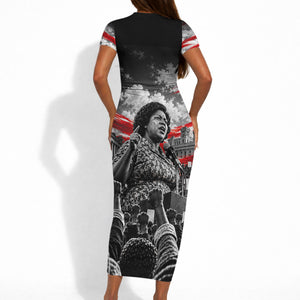 Fannie Lou Hamer Civil Rights Short Sleeve Bodycon Dress Voting Rights Activist Tribute Art