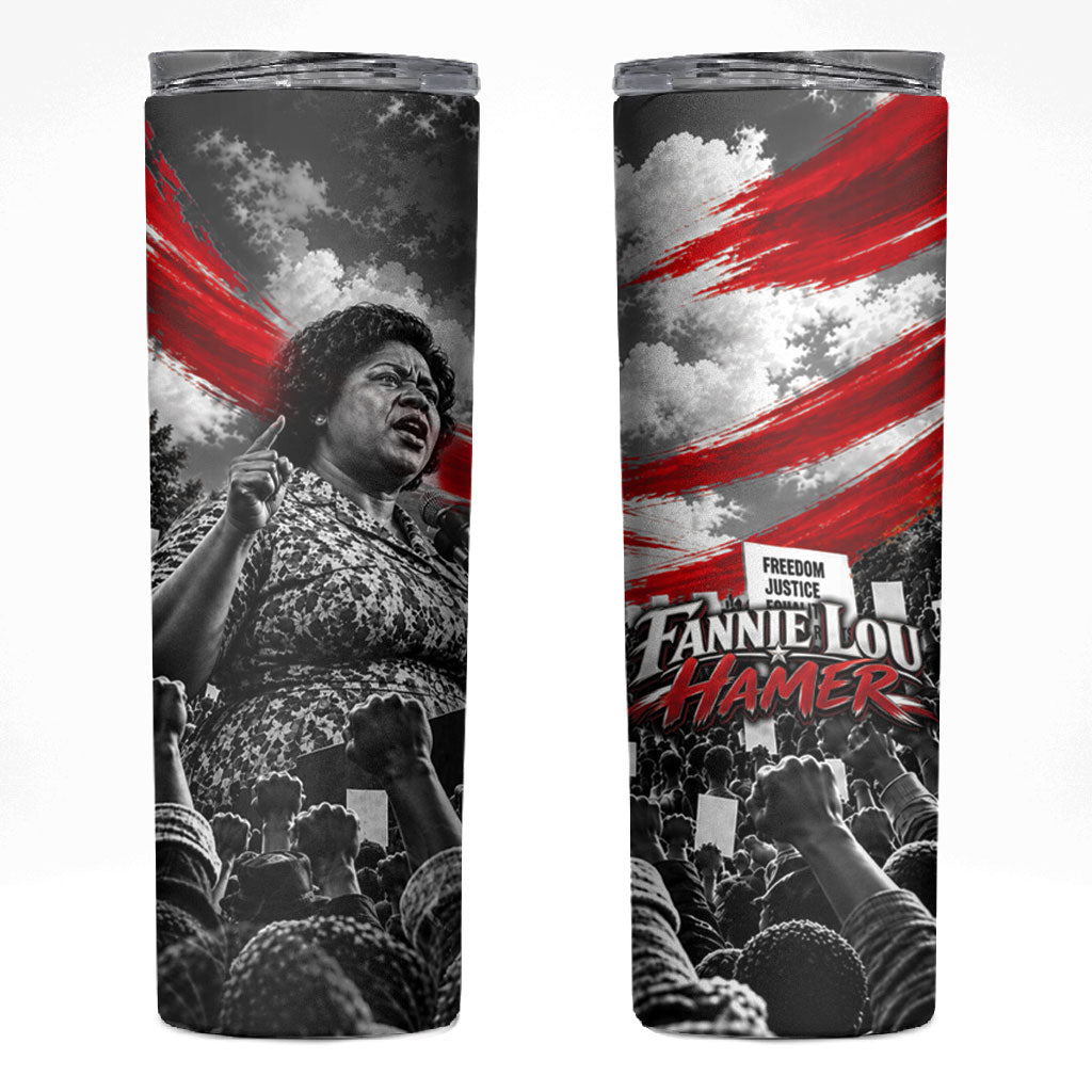 Fannie Lou Hamer Civil Rights Skinny Tumbler Voting Rights Activist Tribute Art