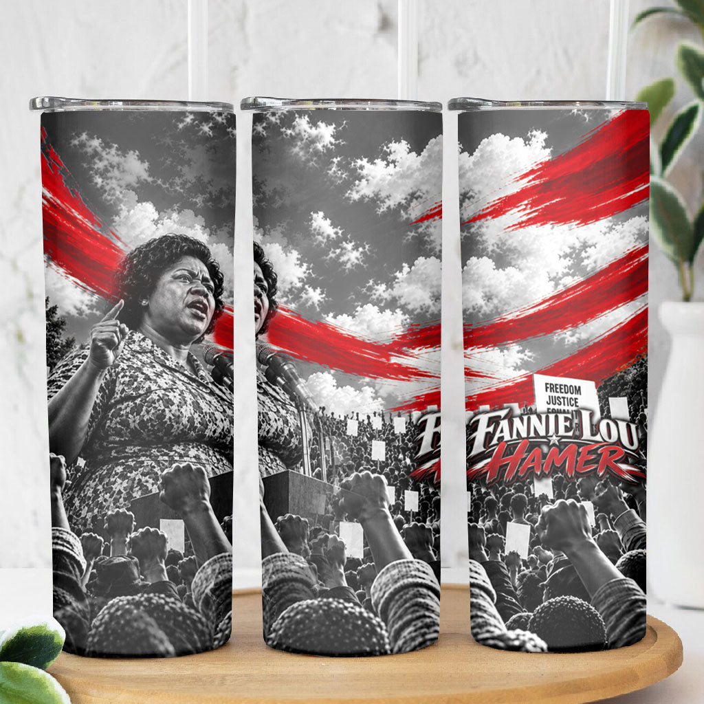 Fannie Lou Hamer Civil Rights Skinny Tumbler Voting Rights Activist Tribute Art