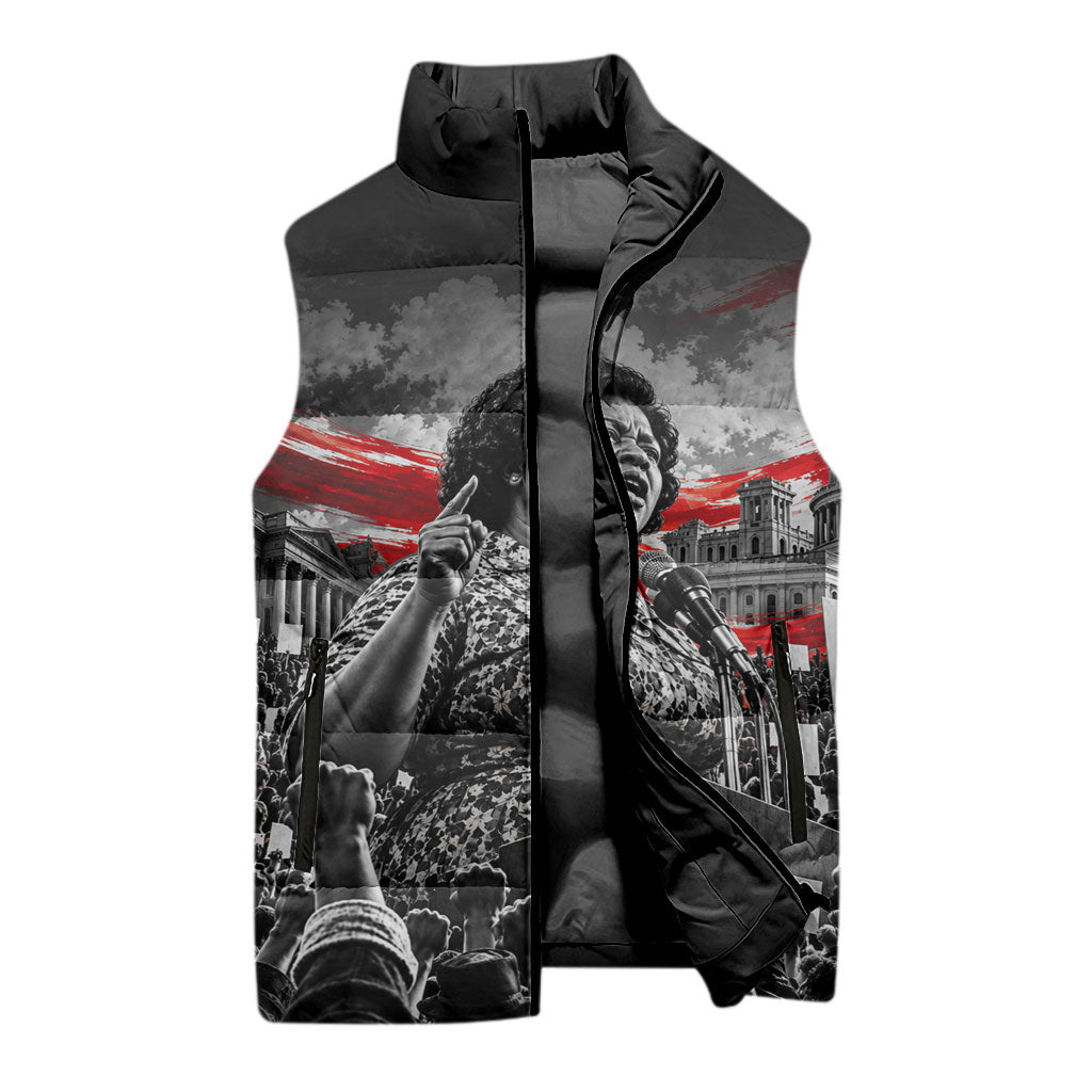 Fannie Lou Hamer Civil Rights Sleeveless Puffer Jacket Voting Rights Activist Tribute Art