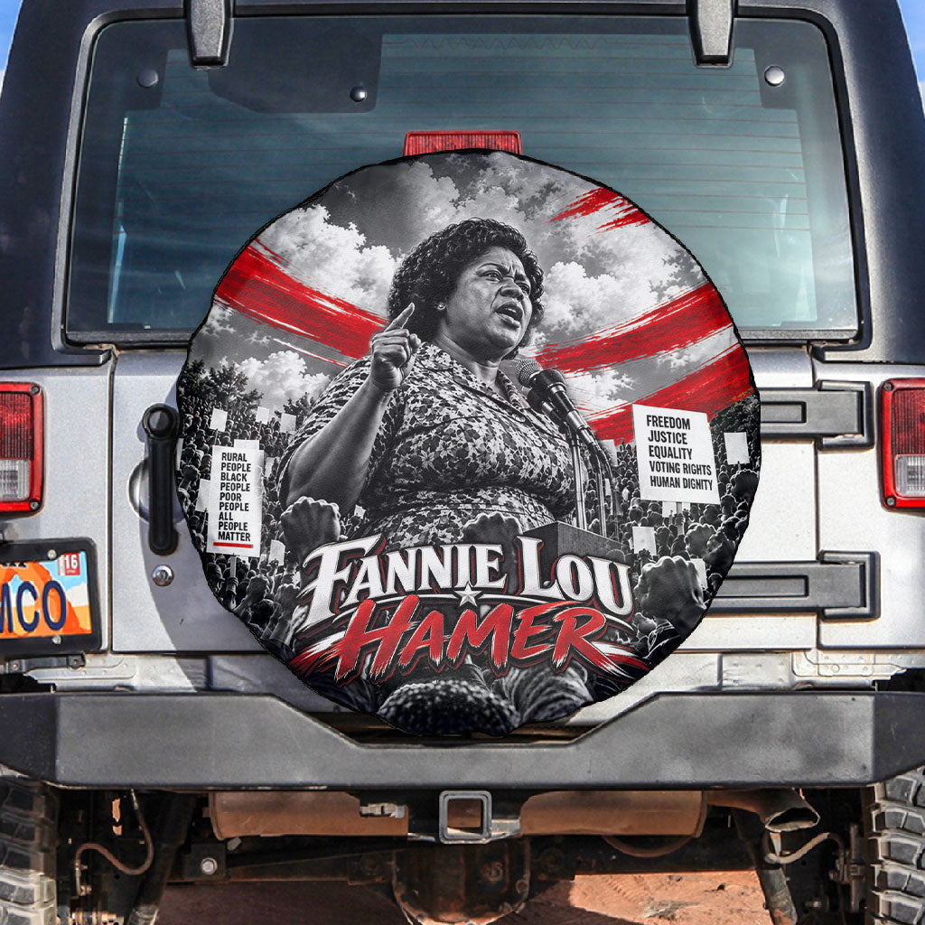 Fannie Lou Hamer Civil Rights Spare Tire Cover Voting Rights Activist Tribute Art