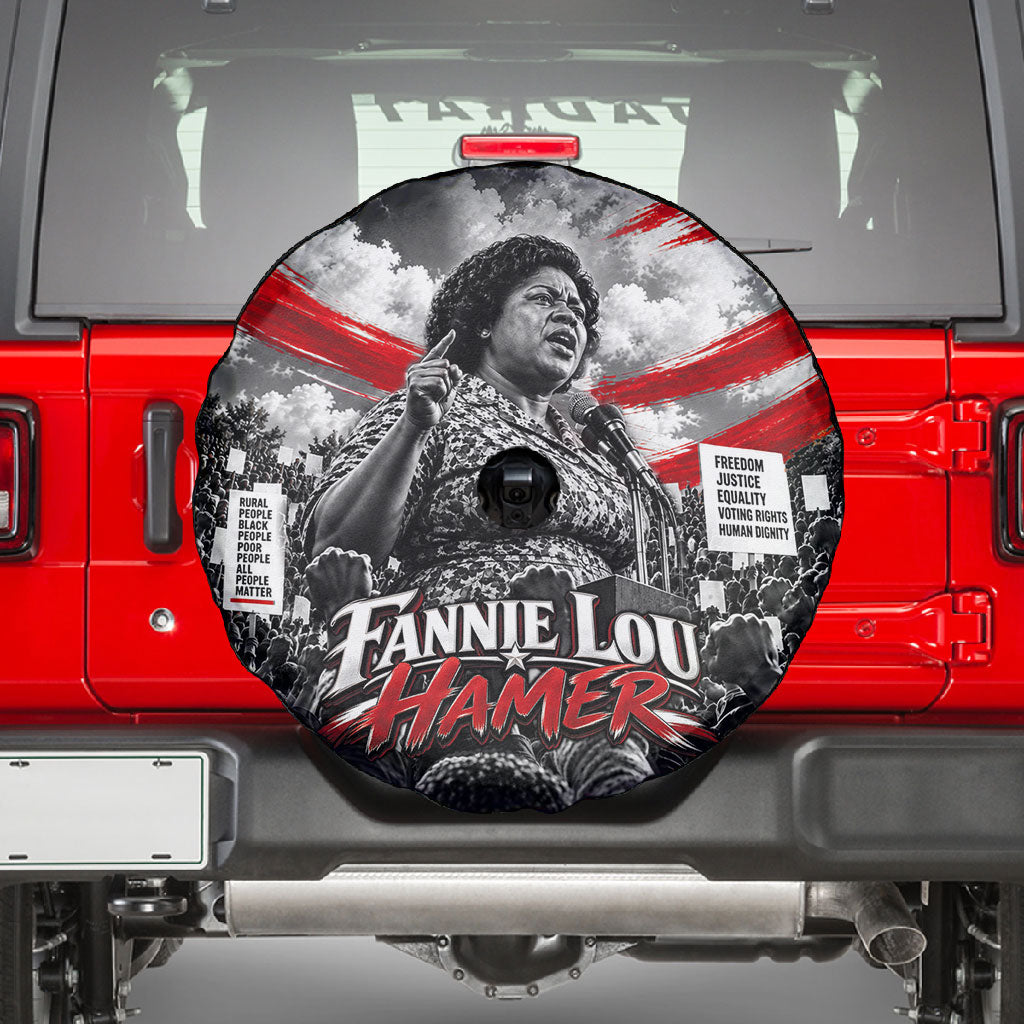 Fannie Lou Hamer Civil Rights Spare Tire Cover Voting Rights Activist Tribute Art
