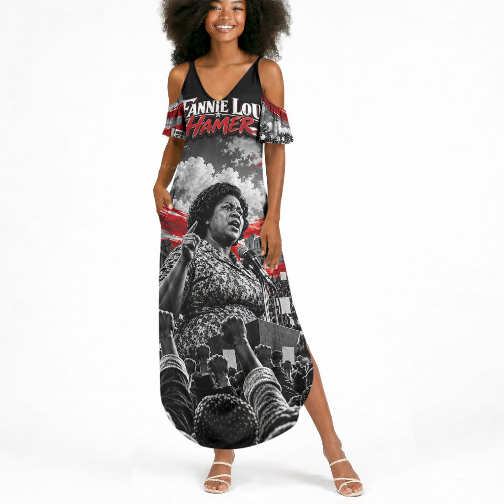 Fannie Lou Hamer Civil Rights Summer Maxi Dress Voting Rights Activist Tribute Art