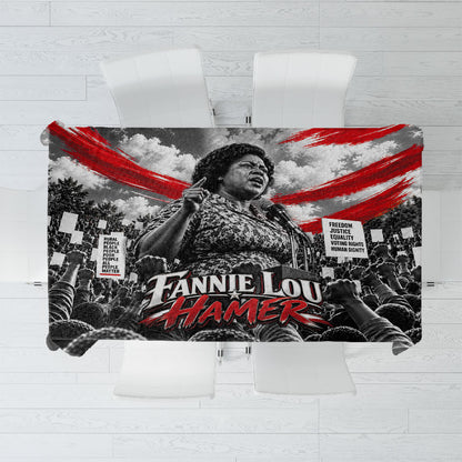 Fannie Lou Hamer Civil Rights Tablecloth Voting Rights Activist Tribute Art