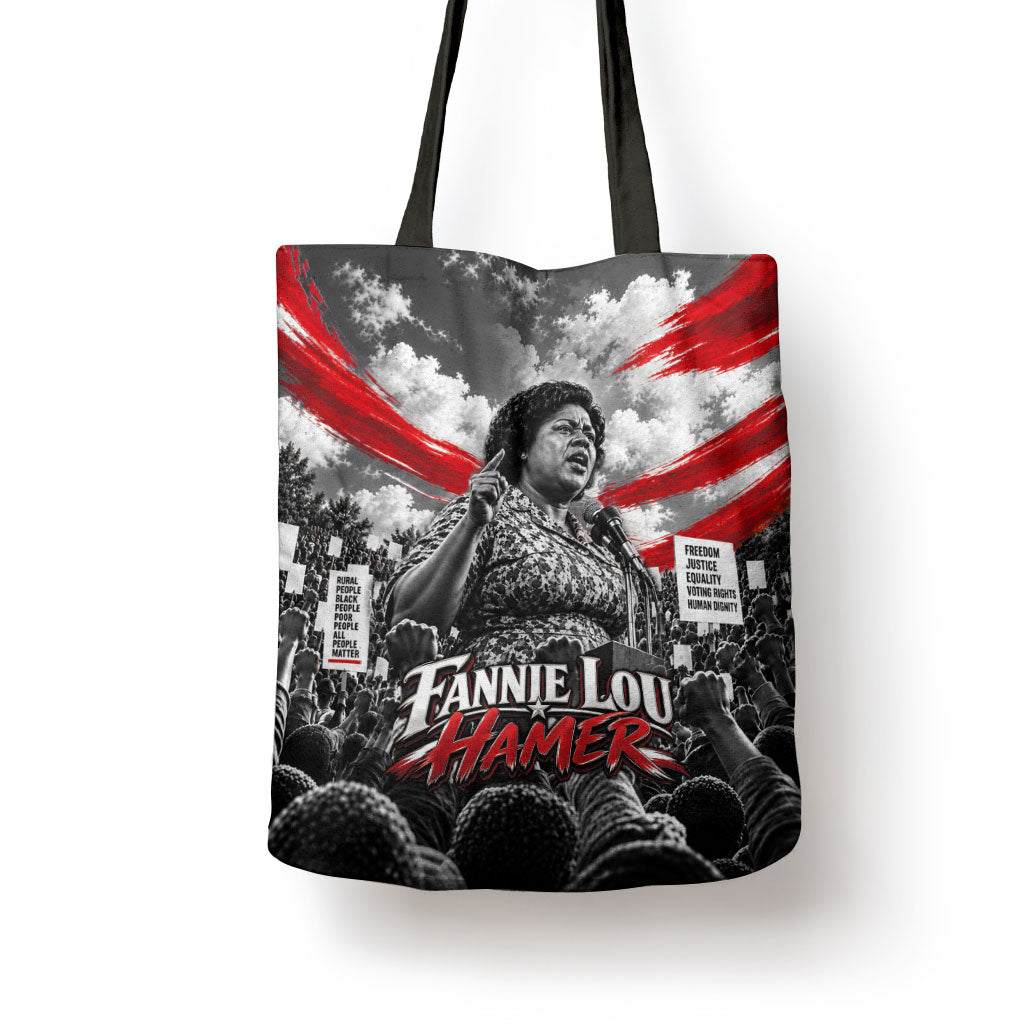 Fannie Lou Hamer Civil Rights Tote Bag Voting Rights Activist Tribute Art