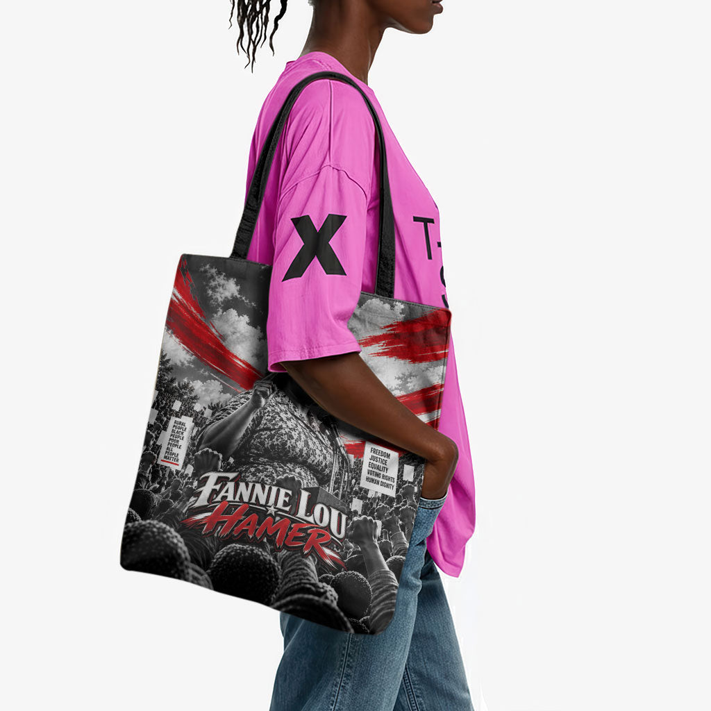 Fannie Lou Hamer Civil Rights Tote Bag Voting Rights Activist Tribute Art