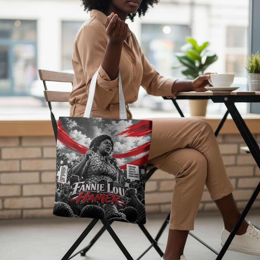 Fannie Lou Hamer Civil Rights Tote Bag Voting Rights Activist Tribute Art