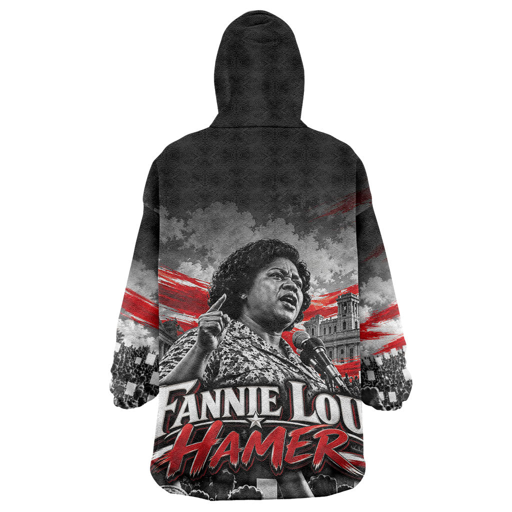 Fannie Lou Hamer Civil Rights Wearable Blanket Hoodie Voting Rights Activist Tribute Art