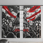 Fannie Lou Hamer Civil Rights Window Curtain Voting Rights Activist Tribute Art