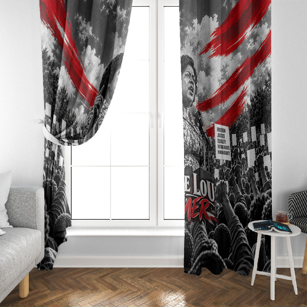 Fannie Lou Hamer Civil Rights Window Curtain Voting Rights Activist Tribute Art