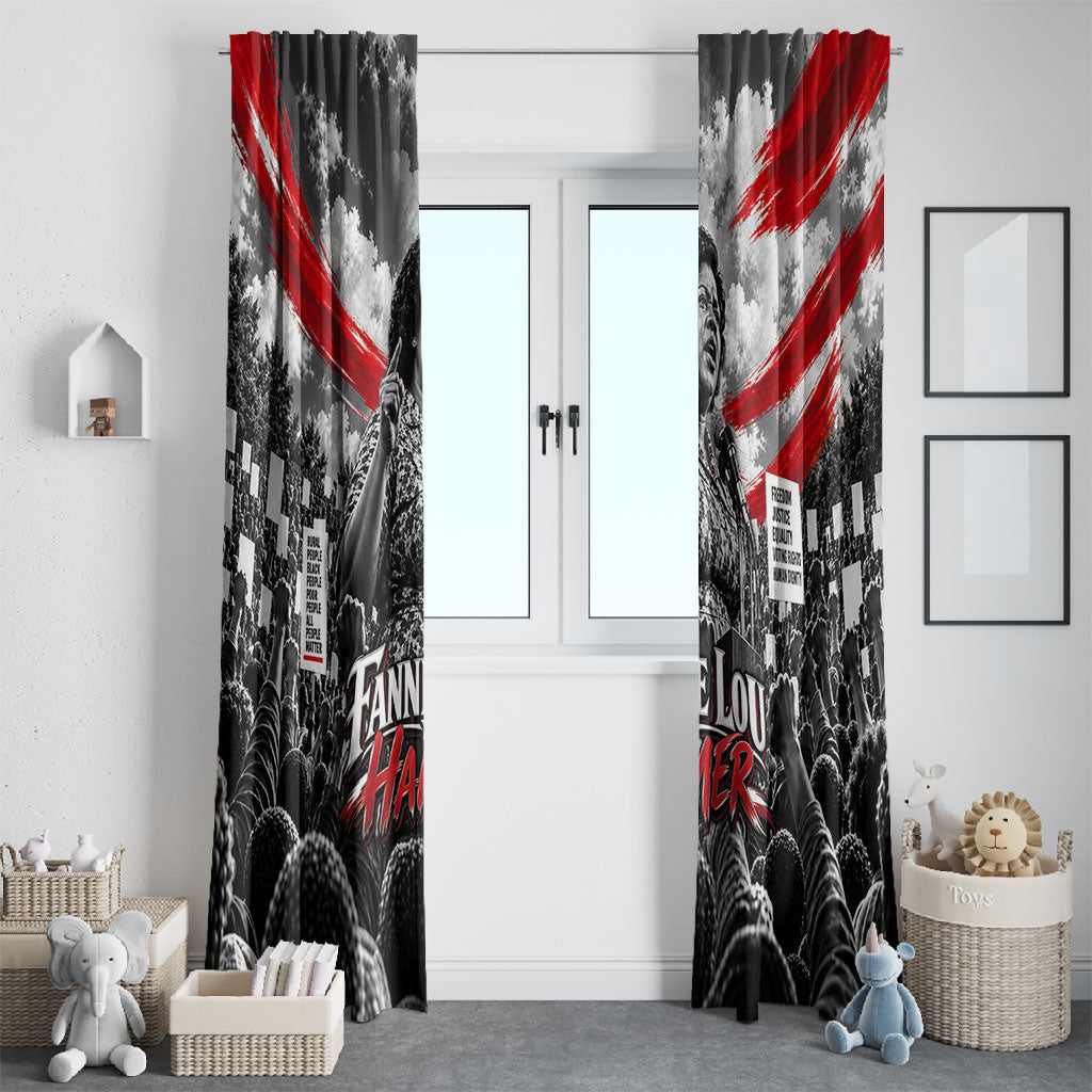 Fannie Lou Hamer Civil Rights Window Curtain Voting Rights Activist Tribute Art