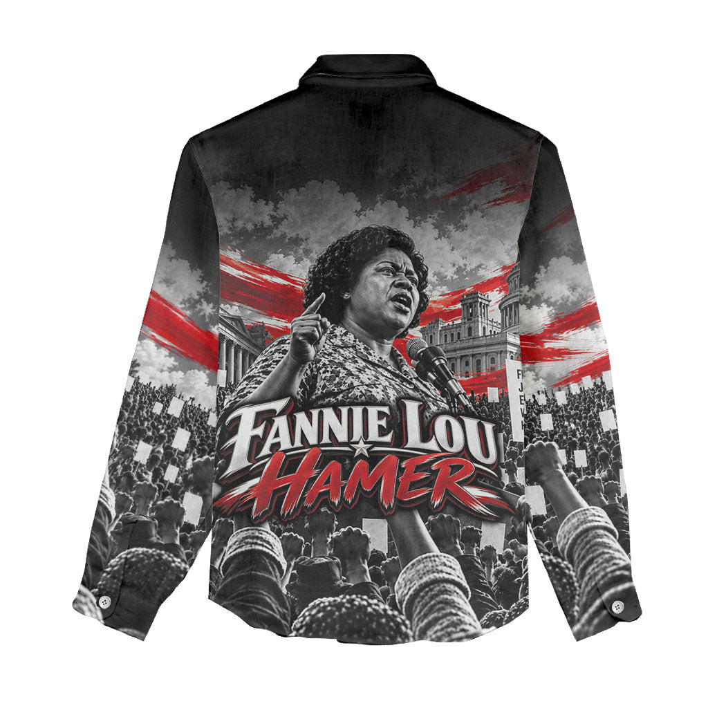 Fannie Lou Hamer Civil Rights Women Casual Shirt Voting Rights Activist Tribute Art