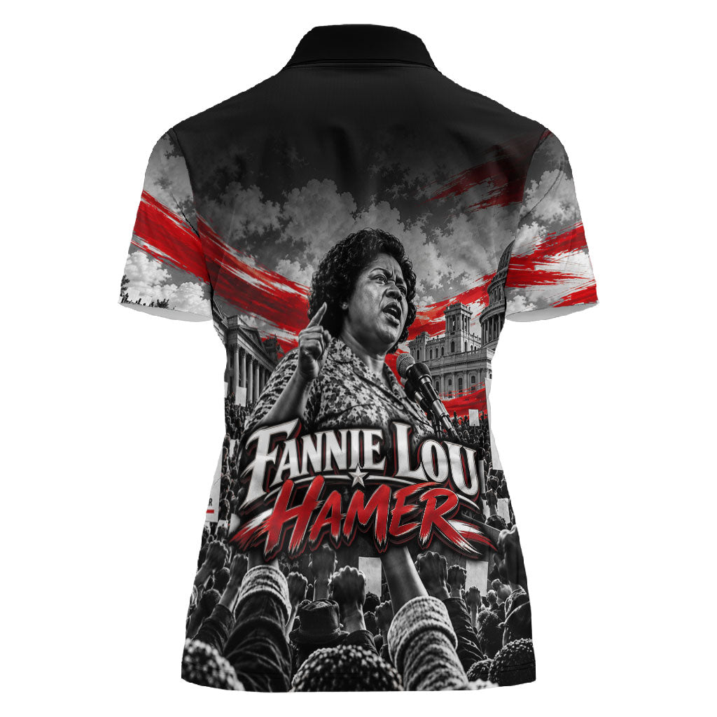 Fannie Lou Hamer Civil Rights Women Polo Shirt Voting Rights Activist Tribute Art
