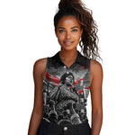 Fannie Lou Hamer Civil Rights Women Sleeveless Polo Shirt Voting Rights Activist Tribute Art