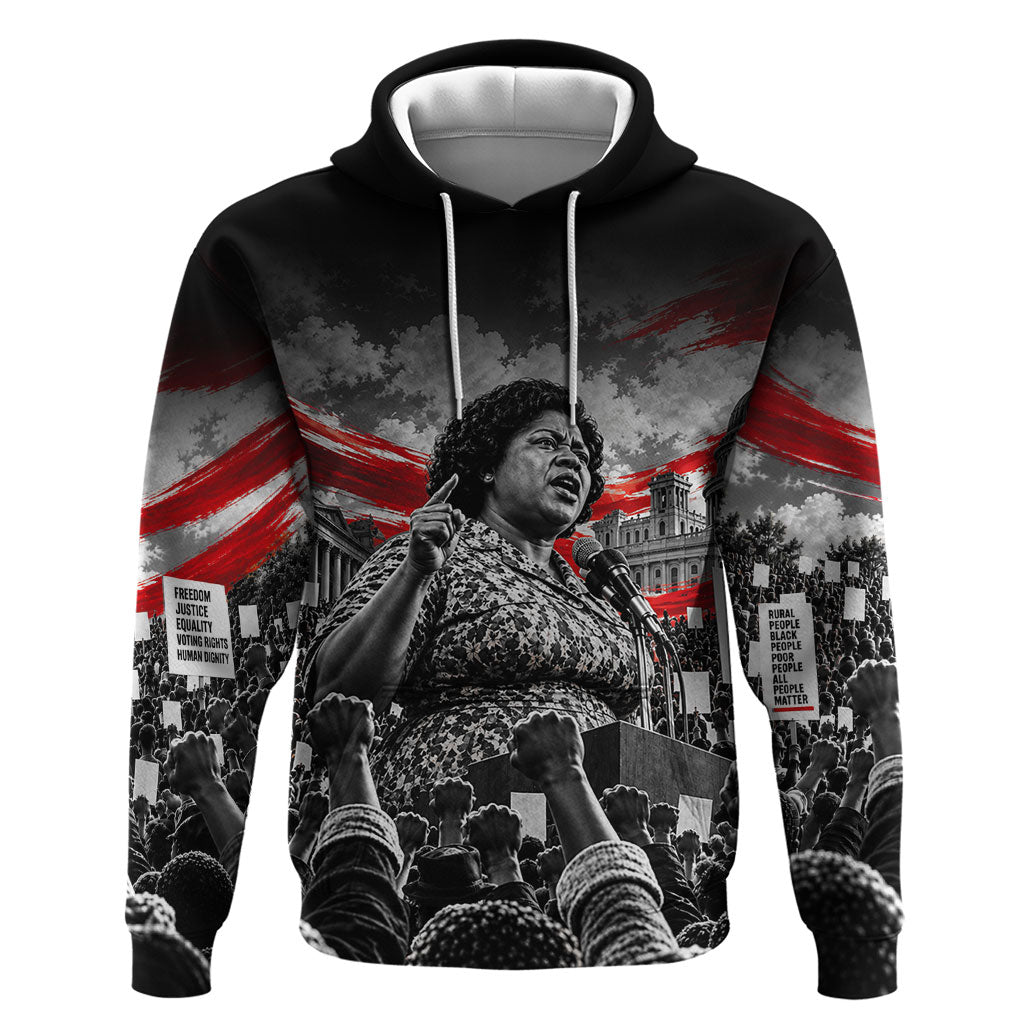 Fannie Lou Hamer Civil Rights Zip Hoodie Voting Rights Activist Tribute Art