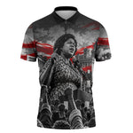 Fannie Lou Hamer Civil Rights Zipper Polo Shirt Voting Rights Activist Tribute Art