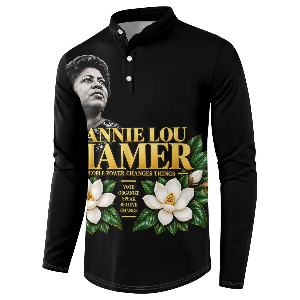 Fannie Lou Hamer Civil Rights Button Sweatshirt Voting Rights Activist Magnolia Flowers Art