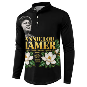 Fannie Lou Hamer Civil Rights Button Sweatshirt Voting Rights Activist Magnolia Flowers Art