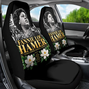 Fannie Lou Hamer Civil Rights Car Seat Cover Voting Rights Activist Magnolia Flowers Art