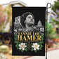 Fannie Lou Hamer Civil Rights Garden Flag Voting Rights Activist Magnolia Flowers Art