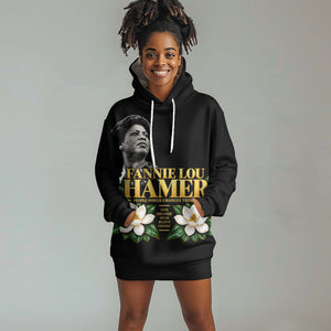 Fannie Lou Hamer Civil Rights Hoodie Dress Voting Rights Activist Magnolia Flowers Art