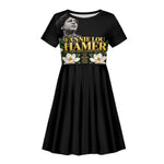 Fannie Lou Hamer Civil Rights Kid Short Sleeve Dress Voting Rights Activist Magnolia Flowers Art