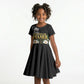 Fannie Lou Hamer Civil Rights Kid Short Sleeve Dress Voting Rights Activist Magnolia Flowers Art