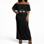 Fannie Lou Hamer Civil Rights Off Shoulder Maxi Dress Voting Rights Activist Magnolia Flowers Art