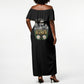 Fannie Lou Hamer Civil Rights Off Shoulder Maxi Dress Voting Rights Activist Magnolia Flowers Art