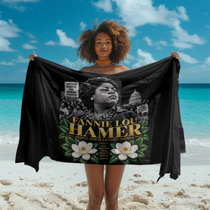 Fannie Lou Hamer Civil Rights Sarong Voting Rights Activist Magnolia Flowers Art