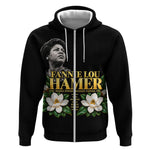 Fannie Lou Hamer Civil Rights Zip Hoodie Voting Rights Activist Magnolia Flowers Art