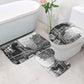 Rosa Parks Civil Rights Bathroom Set Vintage Bus American Flag And Red Roses Tribute