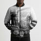 Rosa Parks Civil Rights Bomber Puffer Jacket Vintage Bus American Flag And Red Roses Tribute