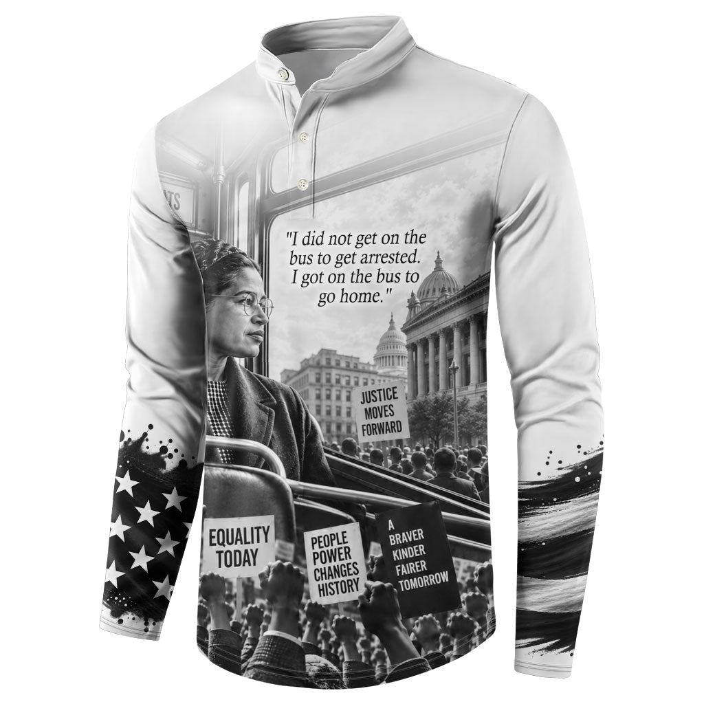 Rosa Parks Civil Rights Button Sweatshirt Vintage Bus American Flag And Red Roses Tribute